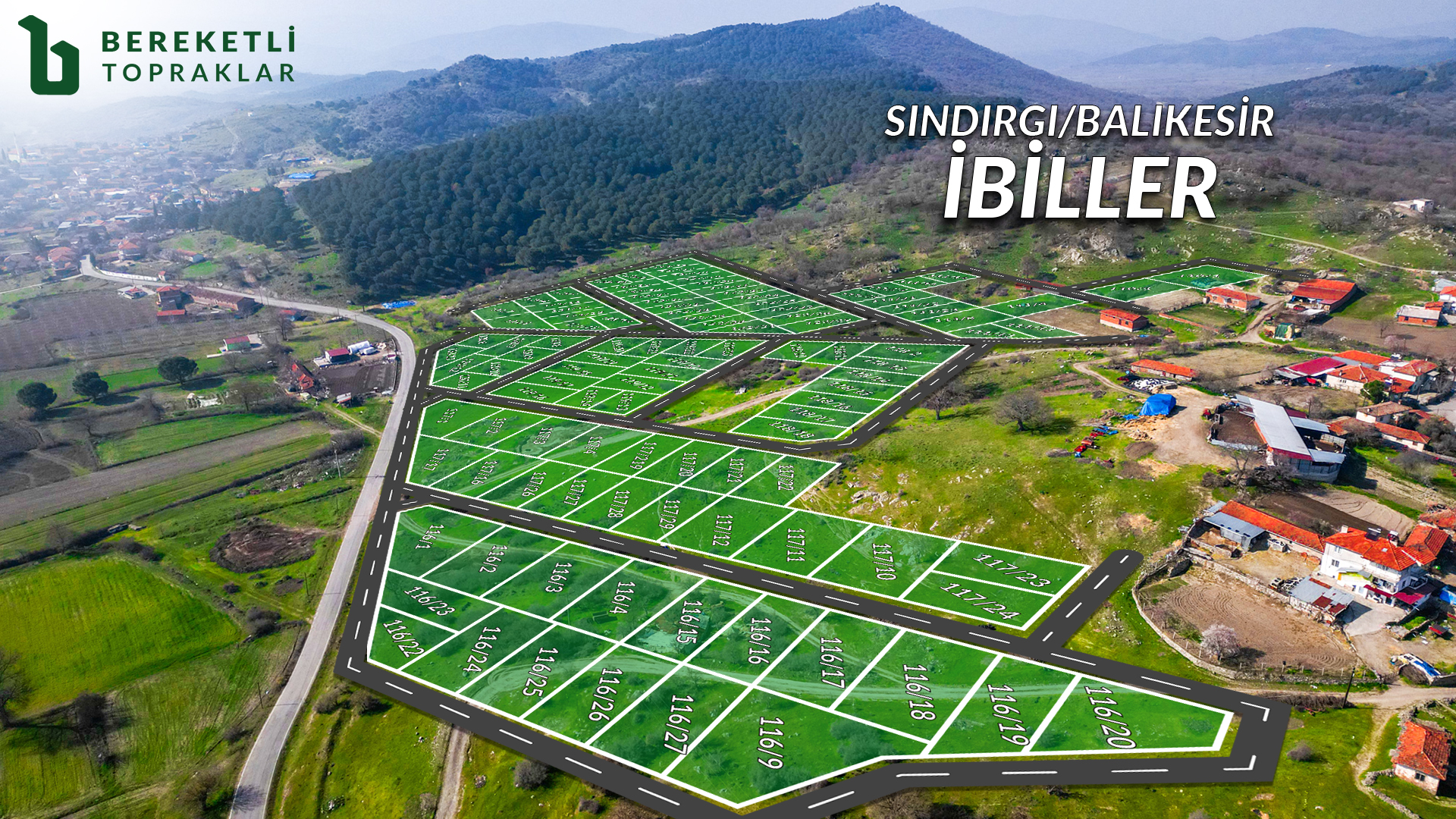Gün batımında, Verda İbiller projesinin huzurlu ve sakin atmosferini yansıtan drone görüntüsü.