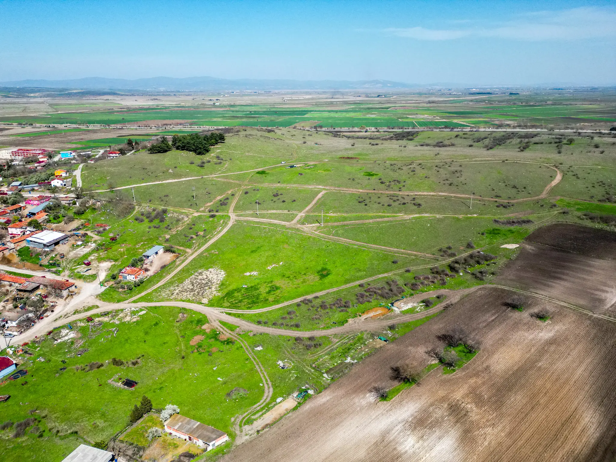 Balıkesir Susurluk'taki Panora Ilıcaboğazı projesinin, termal tesisler bölgesindeki genel drone görüntüsü.