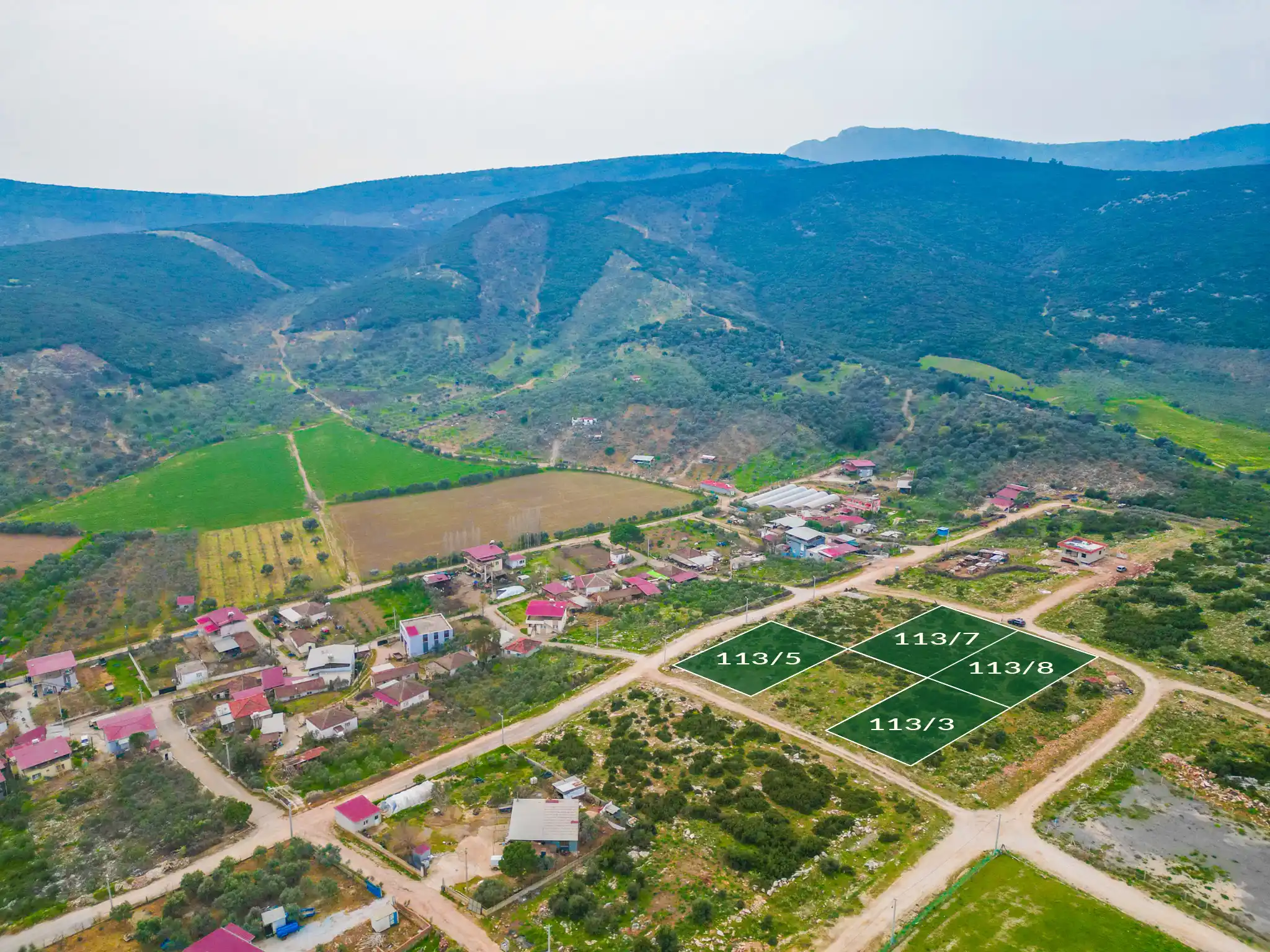 İzmir Torbalı Ahmetli Mahallesi satılık imarlı arsa görünümü